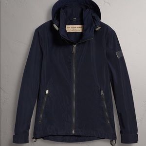 Mens Burberry Packaway Hood Showerproof Jacket